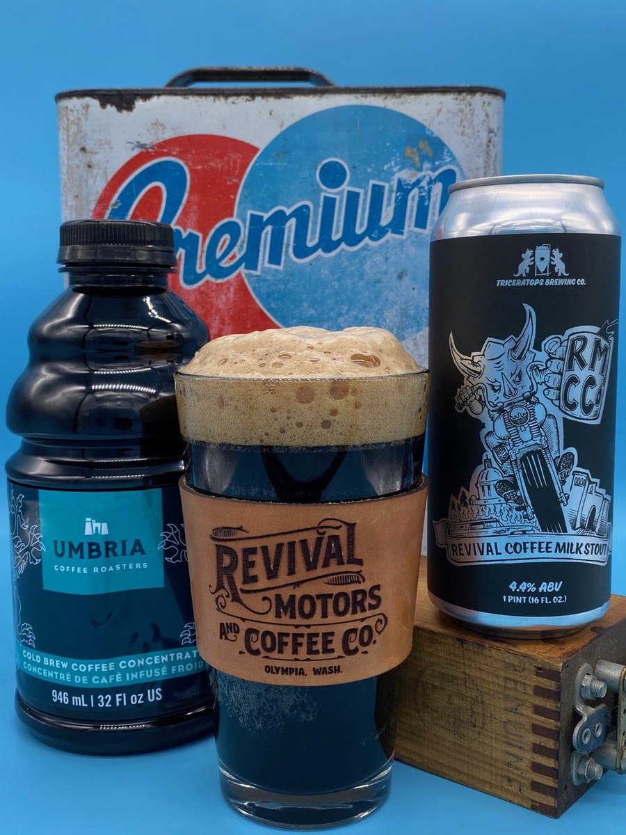 Have you tried the milk stout we made with Revival Motors &amp; Coffee Co. yet? #coffeebreak