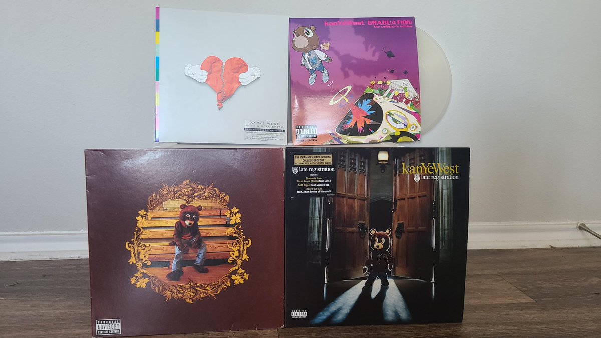 My vinyl collection so far. A thread:Starting with Kanye (a few missing ofc)