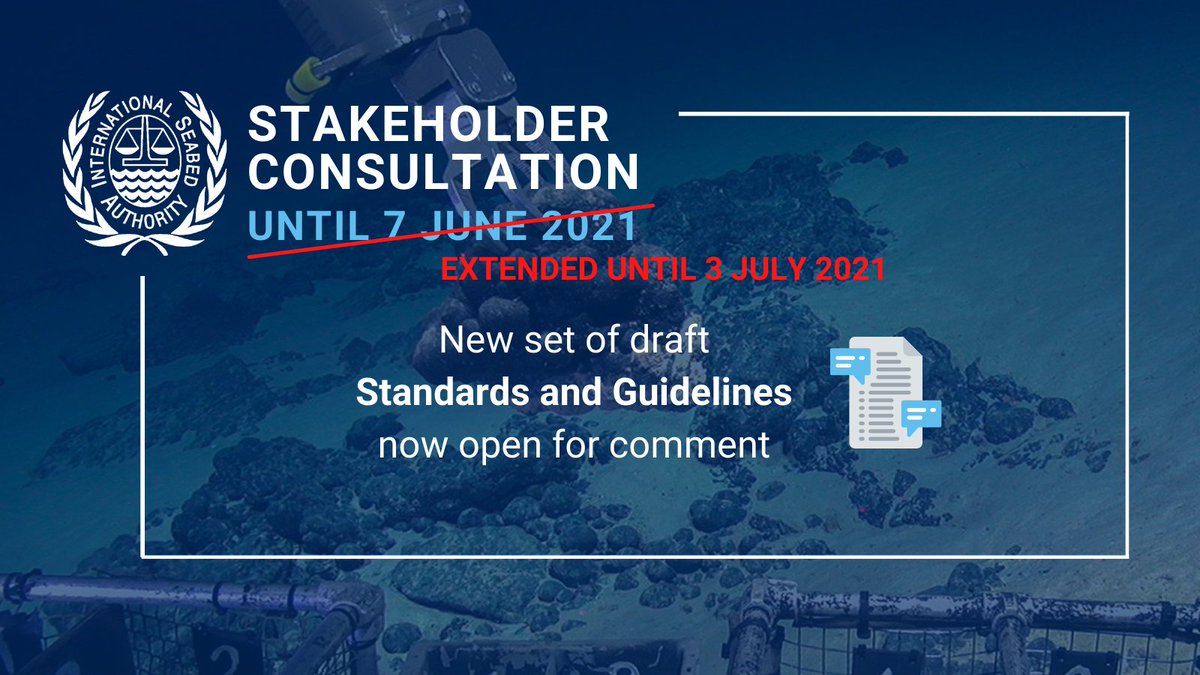 ISBAHQ's tweet image. The deadline to submit comments on the latest set of draft STANDARDS &amp;amp; GUIDELINES has been extended! 

Stakeholders are invited to contribute to the development of the #miningcode here: bit.ly/sg-Apr2021 by 3 July!