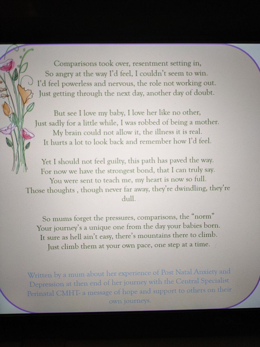 Today for #MMHweek2021 Im sharing something special. A mother's story of recovery. This mum, an ex service user with @LSCFTPerintalMH wrote this poem, her #journeystorecovery . She just happens to be my sister❤️ #MMHWeek2021 #WMMHday #MaternalMHmatters @PMHPUK @WeAreLSCFT