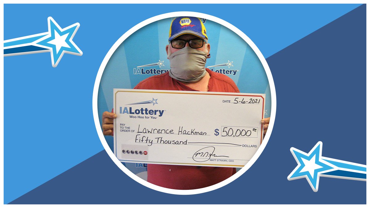 Iowa Lottery on Twitter "Lawrence Hackman of Lawler claimed a 50,000