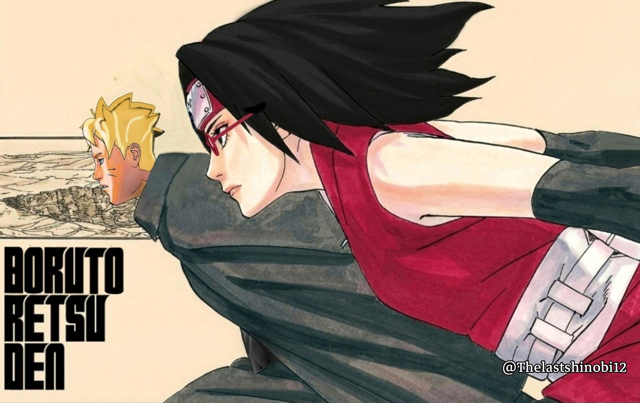 Desenhos: Naruto e Sasuke, Boruto, Sarada e Mitsuki - #Destaque