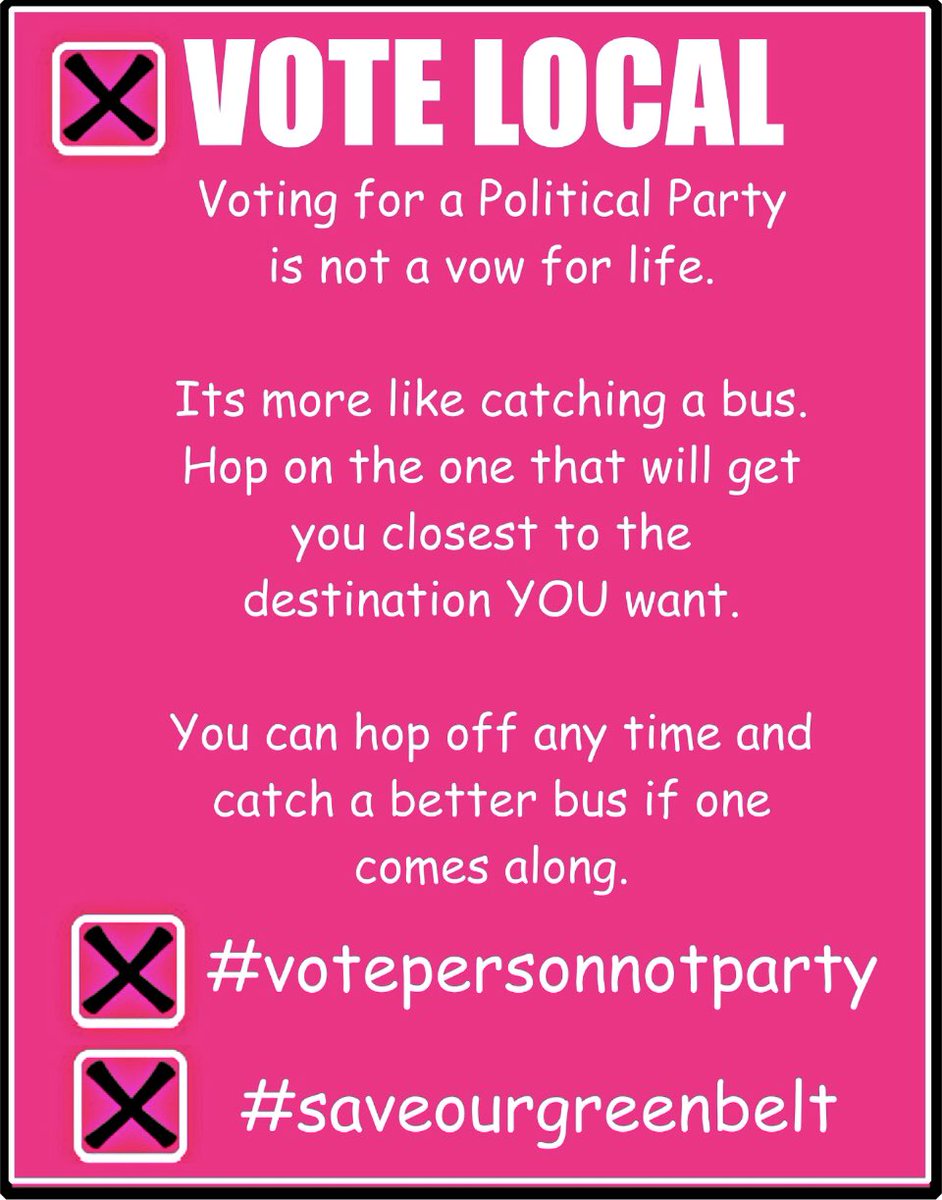 Vote for the person who will listen and support YOU
Vote for the person who will work for YOU
Your vote can make a difference,take part in democracy
<a href="/SGMGB2017/">Save Greater Manchester Green Belt 🍃💚🍃</a> <a href="/FriendsMoss/">Friends of Carrington Moss 💚🌳🐾🚴‍♀️🐴🚶‍♂️💚</a> <a href="/SaveTameside/">Save Tameside Greenbelt 🍃💚🍃</a> <a href="/bamfordgreen/">Save Bamford Green Belt</a> <a href="/OurRoyton/">Save Our Greenbelt Royton 🍃💚🍃</a> <a href="/SCGB11/">Save Chadderton Greenbelt</a> <a href="/keepitgreenbelt/">buryfolkkeepitgreen 🌿🌳🌱🌿</a> <a href="/RosieP4/">Rosie P 🦇 🦎 🕷️ 🦭 🐌 🍃🌳🚲💧</a> <a href="/ExplorerDale/">Kevin Dale 🍃💚🍃 SHIMBY</a> #votepersonnotparty