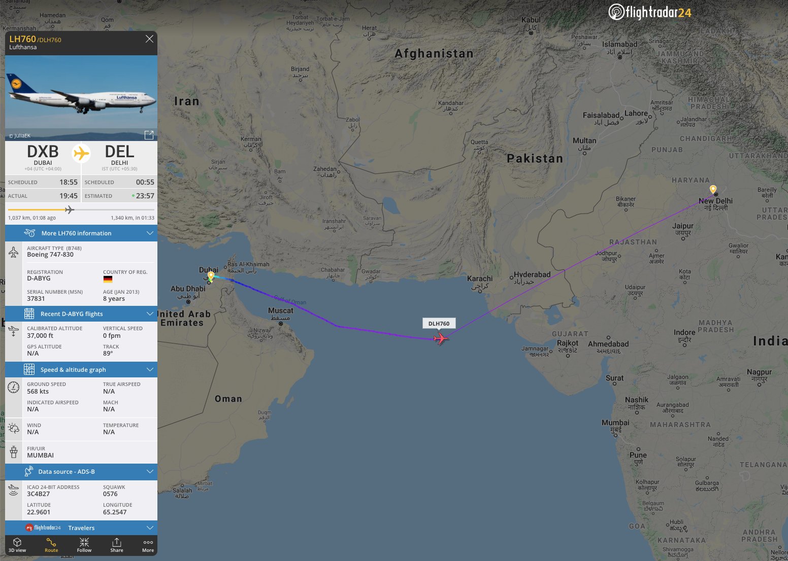 Ba Flight Tracker Map تويتر \ Flightradar24 على تويتر: "Given The Current Covid Situation In  India, Lufthansa Is Operating Its Service To Delhi Via A Crew Change In  Dubai So There Is No Need For A