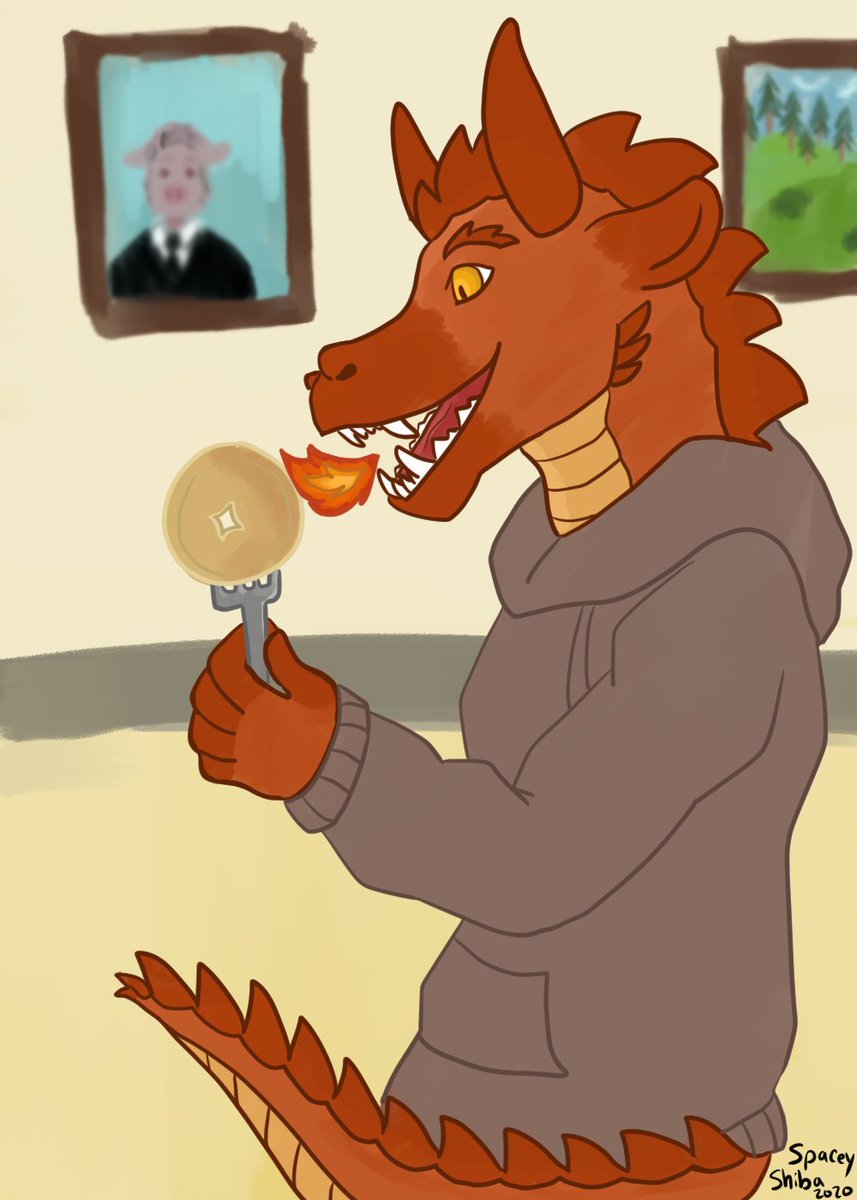 I should poll which characters of mine you would like to return. I don't remember if he ever had a name but I decided it should be Grayson! He's in college

#furry #furryart #furryartwork #furryfandom #dragon #anthro #anthroart