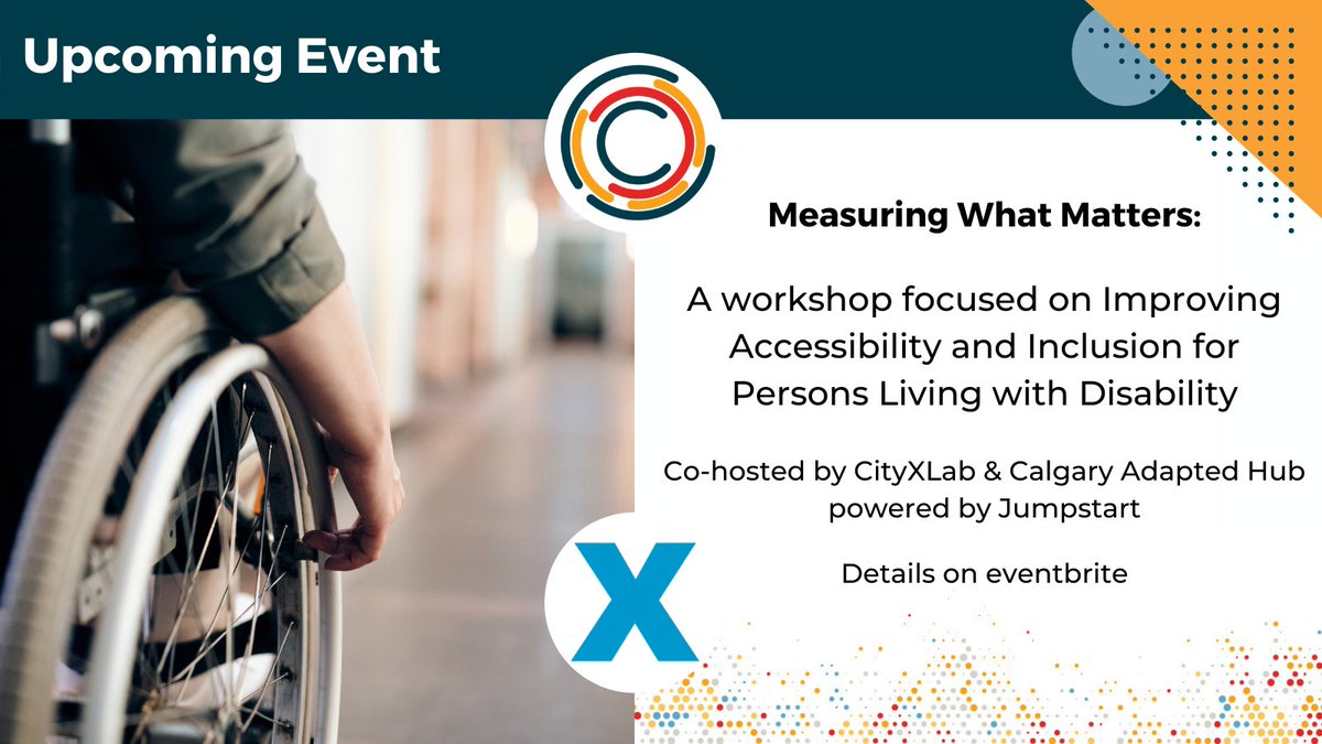 Calgary Adapted Hub powered by Jumpstart (@yycadaptedhub) on Twitter photo Join us next week (May 13) as our Chair <a href="/Davidfhlegg/">David Legg</a> hosts panelists <a href="/windpowermatt/">Matthew Corkum , PhD</a> @DrSMacEachern <a href="/uaccessme/">Universal Access</a> in a workshop on improving accessibility and inclusion for persons living with disability. Register now eventbrite.ca/e/measuring-wh… Join us next week (May 13) as our Chair <a href="/Davidfhlegg/">David Legg</a> hosts panelists <a href="/windpowermatt/">Matthew Corkum , PhD</a> @DrSMacEachern <a href="/uaccessme/">Universal Access</a> in a workshop on improving accessibility and inclusion for persons living with disability. Register now eventbrite.ca/e/measuring-wh…