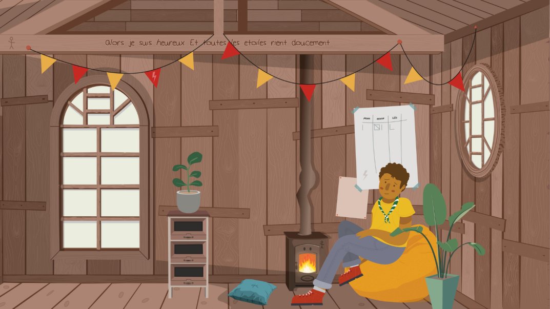 Retour sur Explorêve : Immersion 4 - Erwin est endormi dans sa cabane et il a besoin d’aide pour retrouver comment sortir. Des énigmes en chaîne et des mini jeux interactifs te permettront de l'aider à affronter ses peurs. ☁️