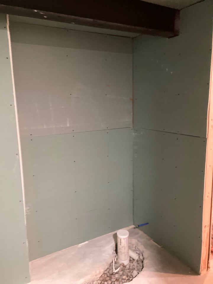 Drywall done! Getting ready to finish this basement bathroom! 💪 #design #designer #architecture #builder #renovation #remodeling #construction #interiordesign #thursdayvibes #metrodetroit #Michigan
