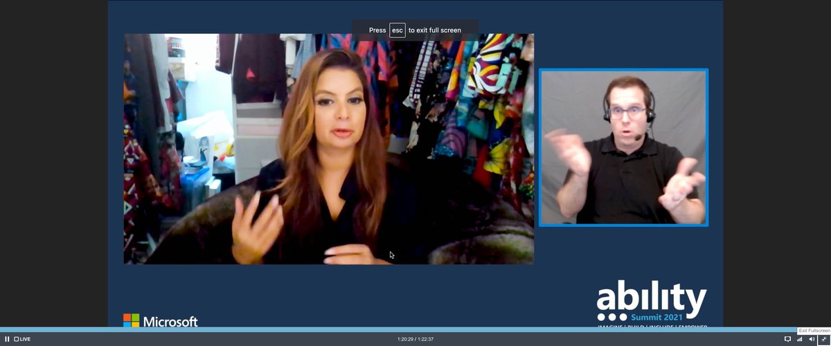 "My dyslexia won't just disappear one day...and I have millions of ideas...I have become a more creative person..."

@Donasarkar speaking on how her #Accessibility journey empowered her to create better #Tech solutions.

#AbilitySummit