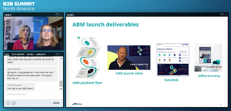 Massive congratulations to Joanna Litsas and team <a href="/pega/">Pegasystems</a> for winning #ABM Program of the Year at #ForrB2BSummit. Couple of key takeaways: 1) Don't skimp on the internal communications 2) Measure success with control groups