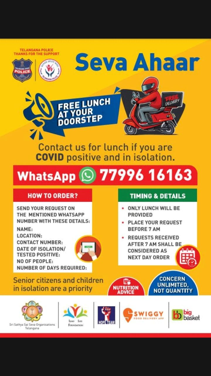 Lunch service at doorstep - Hyderabad<