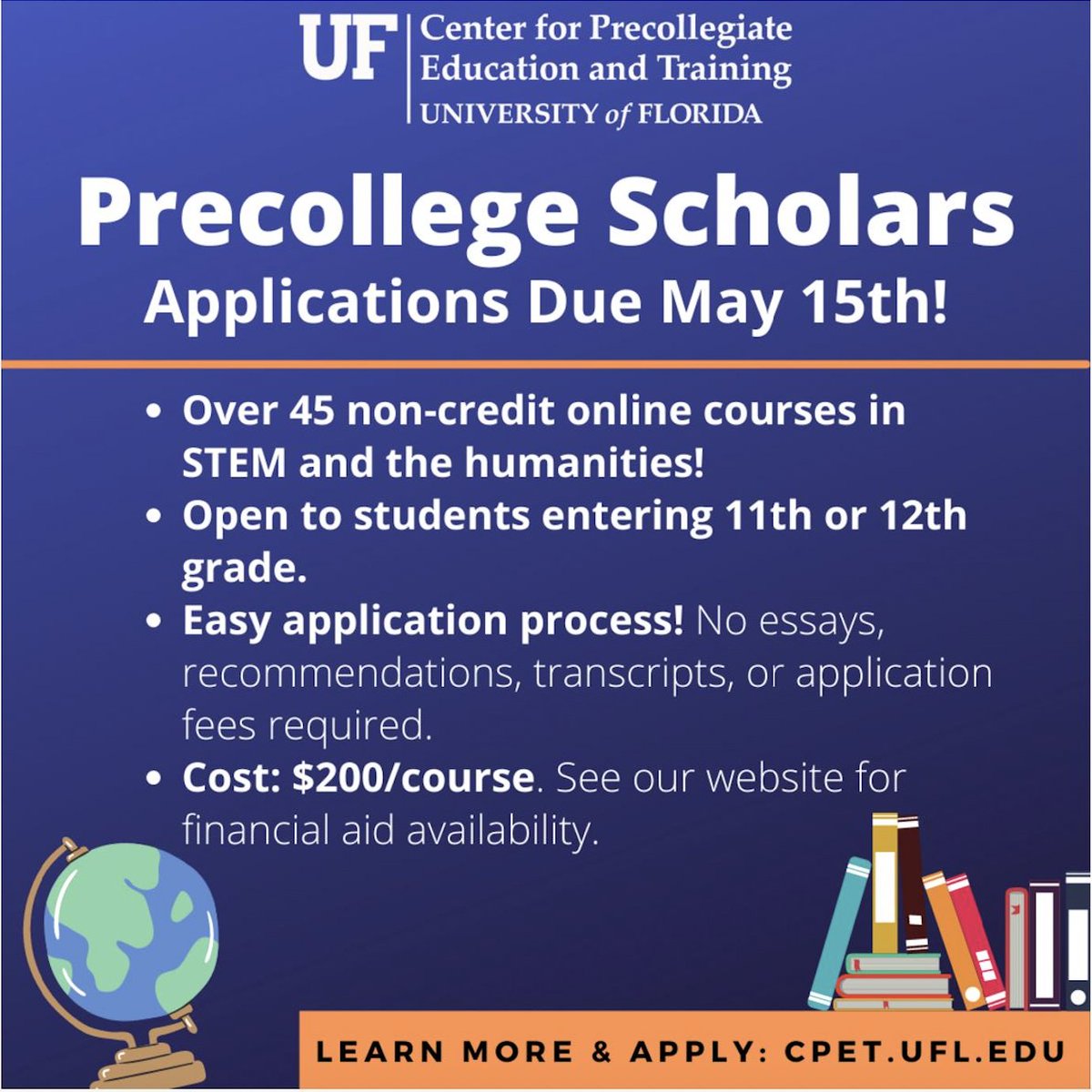 Do you know any high schoolers (rising 11th or 12th graders) looking to try out a college course this summer? UF Classics graduate students Charissa Skoutelas (<a href="/CSkoutelas/">Charissa Skoutelas</a>) and Anthony Smith (<a href="/atony_22/">Anthony Smith</a>) will be offering “Odyssey Now: Homer’s Odyssey in a Modern Context” (1/4)
