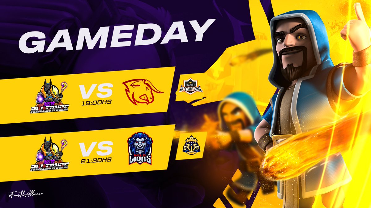 New Alliance (@newalliance_gg) on Twitter photo • JORNADA DOBLE •
Hoy nuestros chicos estarán disputando los siguientes partidos:
🏆 <a href="/Cup_Internation/">International Cup</a>
🆚 <a href="/BullStars_/">𝗕𝘂𝗹𝗹𝗦𝘁𝗮𝗿𝘀™</a>
⏰ 7 PM 🇵🇷
🕹️ Jornada N°3
🏆 <a href="/LatinCupGG/">Latin Cup</a>
🆚 @WildLionsGG
⏰ 9:30 PM 🇵🇷
🕹️ Jornada N°1
¡MUCHA SUERTE! 🤩🍀
#FearTheAlliance • JORNADA DOBLE •
Hoy nuestros chicos estarán disputando los siguientes partidos:
🏆 <a href="/Cup_Internation/">International Cup</a>
🆚 <a href="/BullStars_/">𝗕𝘂𝗹𝗹𝗦𝘁𝗮𝗿𝘀™</a>
⏰ 7 PM 🇵🇷
🕹️ Jornada N°3
🏆 <a href="/LatinCupGG/">Latin Cup</a>
🆚 @WildLionsGG
⏰ 9:30 PM 🇵🇷
🕹️ Jornada N°1
¡MUCHA SUERTE! 🤩🍀
#FearTheAlliance