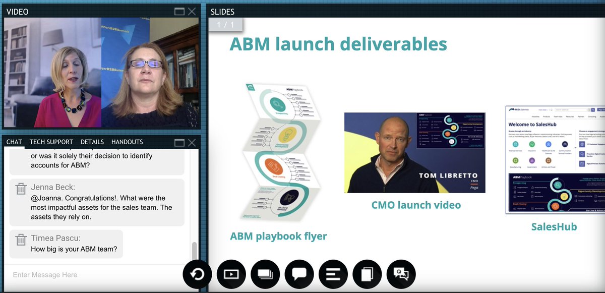 Alisa Groocock (@alisagroocock) on Twitter photo Thanks Joanna Litsas and <a href="/pega/">Pegasystems</a> team for sharing your amazing story at #ForrB2BSummit. Couple of key takeaways: 1 a sales-centric playbook is key to taking #ABM global; 2) an internal communication plan is critical for getting a transformation initiative like ABM off the ground. Thanks Joanna Litsas and <a href="/pega/">Pegasystems</a> team for sharing your amazing story at #ForrB2BSummit. Couple of key takeaways: 1 a sales-centric playbook is key to taking #ABM global; 2) an internal communication plan is critical for getting a transformation initiative like ABM off the ground.