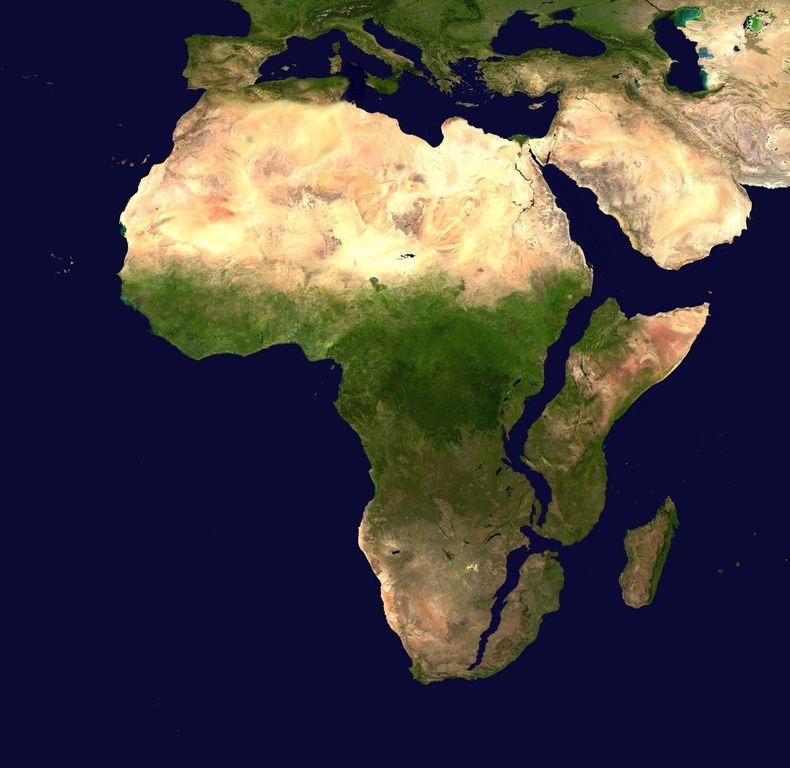 Map shows what Africa might look like in 10 million years based on current tectonic predictions. Source: buff.ly/2SvcJ2R