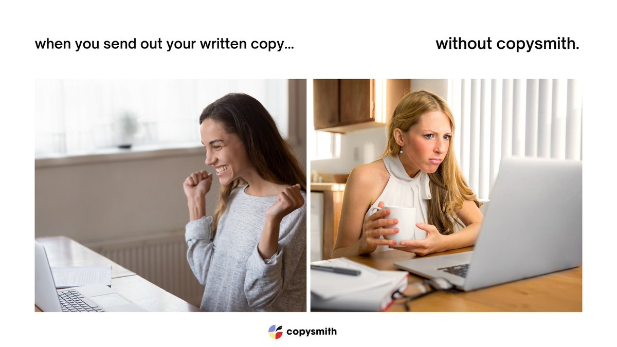 copysmith_ai's tweet photo. Write smarter and better with #Copysmith https://t.co/F9H9ZZkjWk