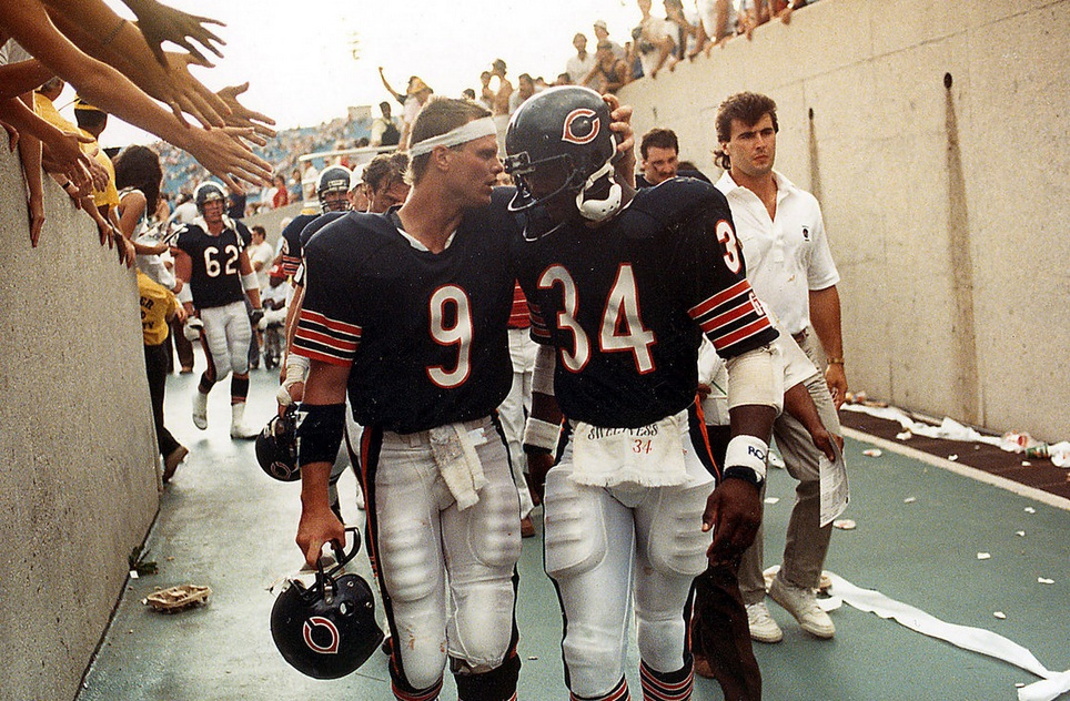 I immediately fell in love with the Bears: the free-flowing running of Walter Payton, punk-rock tenacity of Jim McMahon, and limelight-stealing rookie William Perry, a man so large he was nicknamed “The Refrigerator,” and emanated the naive joy of an enormous, overgrown baby