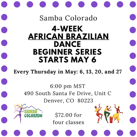 Extra, extra read all about it. New class starting TONIGHT. All welcomed as always. Here is the link to sign up eventbrite.com/e/samba-colora… #newclass #inthestudio #Beginner #AfricanBrazilianDance #denverdancescene #allwelcomed