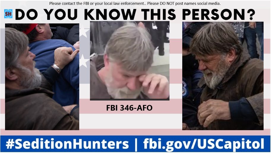New addition to FBI wanted list Please share across all platforms. Do you Know this person?? Please contact the FBI with 346 AFO Please do not post names on social media  #DCRiots #CapitolRiots