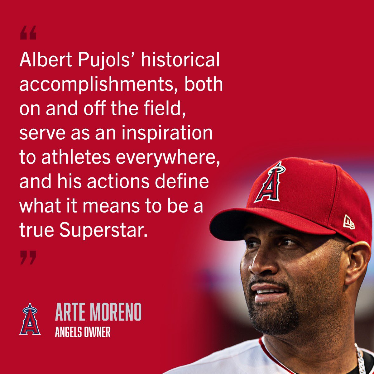 Los Angeles Angels on X: Angels owner Arte Moreno on Pujols