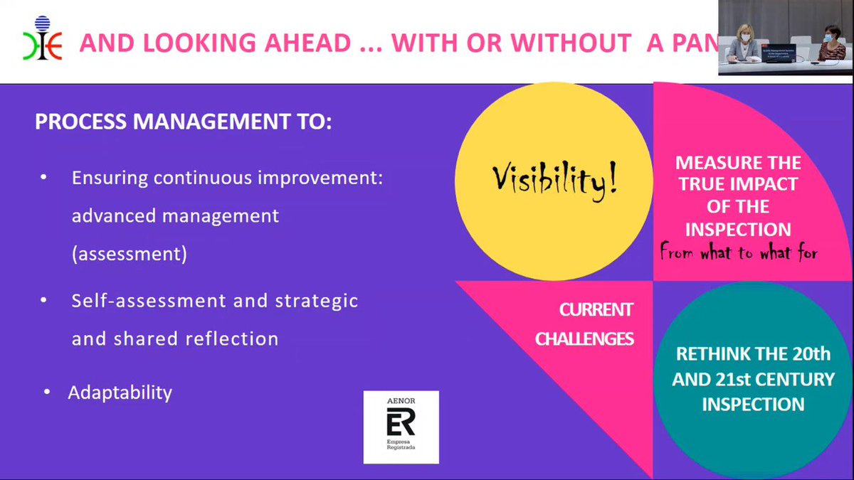 Kalitateren kudeaketa Euskadiko ikuskaritzan pandemiaren garaian #ikuskaritzarenerronkak #retosinspeccion <a href="/SiciIn/">SICI-School Inspectorates</a>