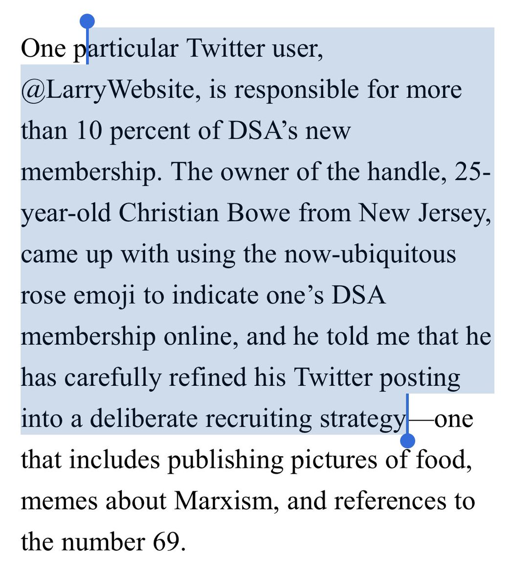 The idea that these mother f*ckers were publicly destroying anyone who dares question their party line, all while pretending this was personal not political, was also a party line. Make it personal. But social media has been central plank in DSA recruitment & retention for years.