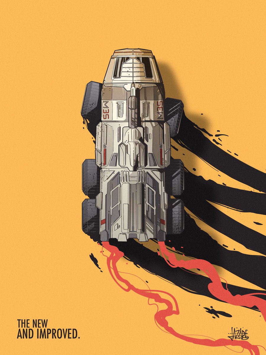 Let’s give it up for the real MVP of #MassEffectLegendaryEdition! 🚐⚡️ Tired of pretending that I’m not excited to push the limits of vehicular physics once more. Mako tornado baby. #VerticalArtParty #mako #masseffect #myshepard