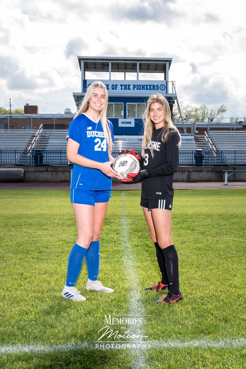 MemoriesandMot1's tweet image. 2021 @DuchesneSoccer Seniors Megan and Belle. @Athletics_DHS @DuchesneHS #seniorday