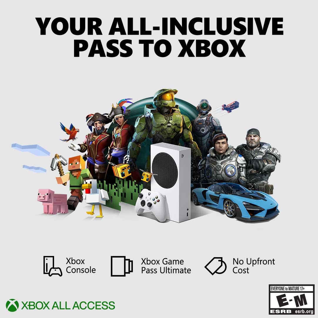 🏃‍️ Faster load times
⬆️ Higher frame rates
🌎 Richer, more dynamic worlds
✅ All in the smallest Xbox ever 

Grab the Xbox Series S &amp; Game Pass Ultimate for $24.99/mo with Xbox All Access: bddy.me/3vLdPpl