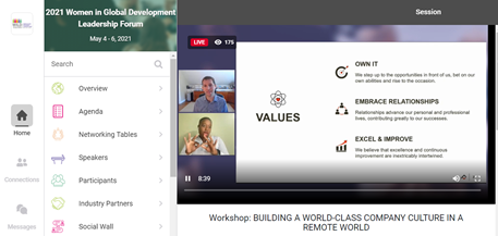 Our WIIN Board was thrilled to attend <a href="/WILDinnovators/">WILD: Women Innovators & Leaders Development</a> forum session on "Building a World-Class Company Culture in a Remote World" with insights, practical tools and lessons on how teams can achieve goals in service of their values. #remotework #LeadershipMatters