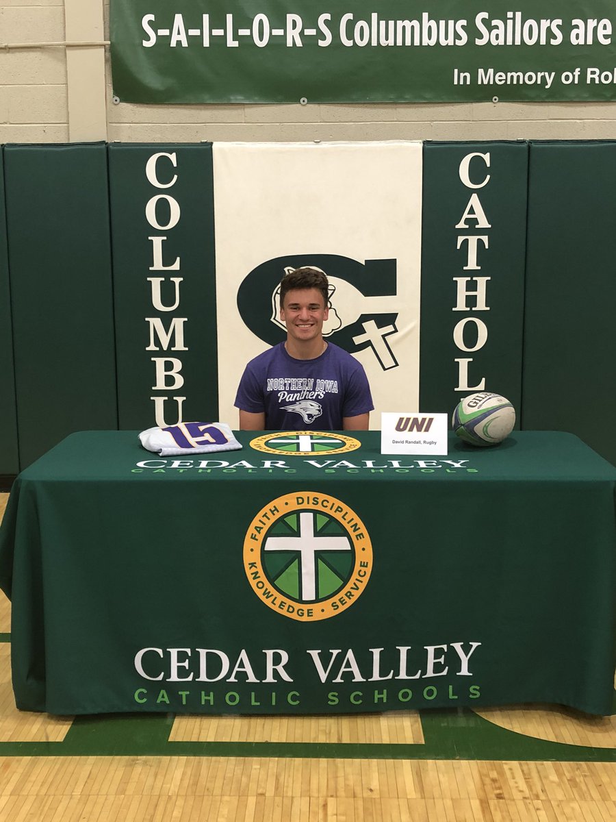 We’d like to extend a shout out to our very own @David_Randall15 for signing his letter of intent to play college rugby with <a href="/UNIMensRugby/">UNI Men's Rugby</a>!! 

We wish David luck and can’t wait to see him grow and prosper as an individual in his future endeavors!! 

#BOOM