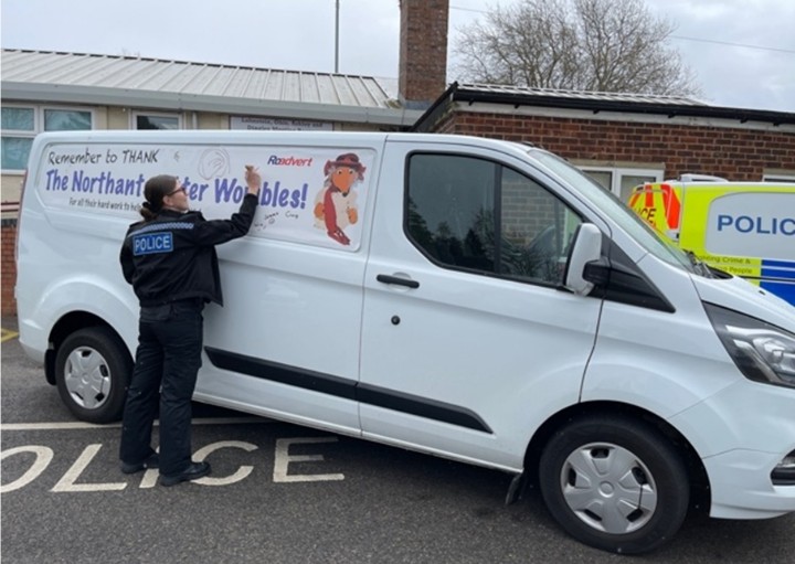 Advertising company Roadvert recognises the splendid work completed by the northants wombles, the advert is to promote community's working together for a safer northants, supported by the police community team and local councils The wombles have done amazing #RememberYourAWomble.