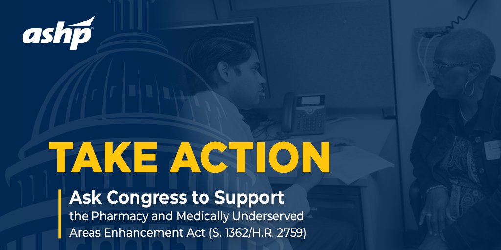 ASHPOfficial's tweet image. Join us in building support for provider status legislation in Congress. Send an email to your legislators and ask them to co-sponsor H.R. 2759 and S.1362: go.ashp.org/3tq7QES #4OurPatients