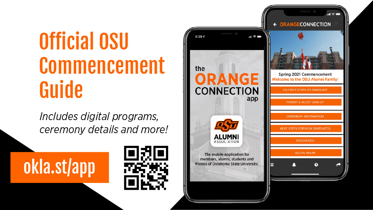 If you are heading to Stillwater to celebrate an #okstate grad this weekend, download the Official OSU Commencement Guide on the ORANGECONNECTION app! 🎓🤠🎉 

📲 okla.st/app