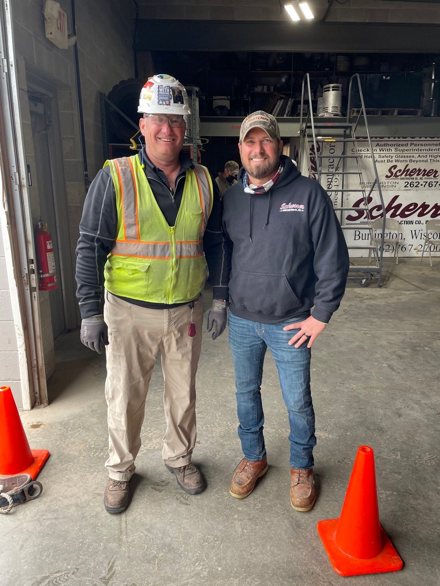 This week is OSHA's National Safety Stand-Down event to bring awareness to construction safety! Our crews took part in a training course to focus on fall hazards and reinforce the importance of fall prevention, safety always FIRST at Scherrer Construction! #StandDown4Safety
