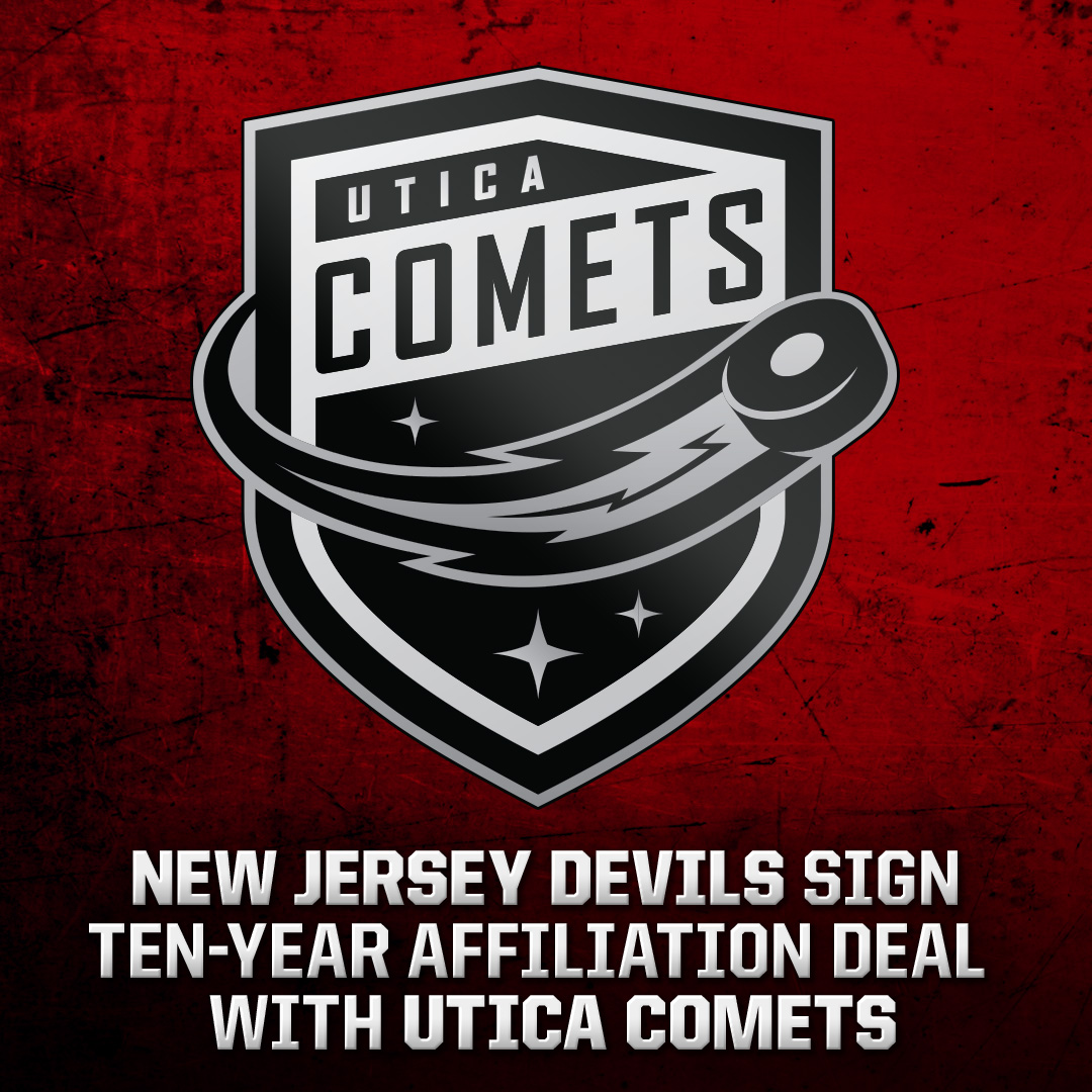 NEW JERSEY DEVILS SIGN TEN-YEAR AFFILIATION DEAL WITH UTICA COMETS