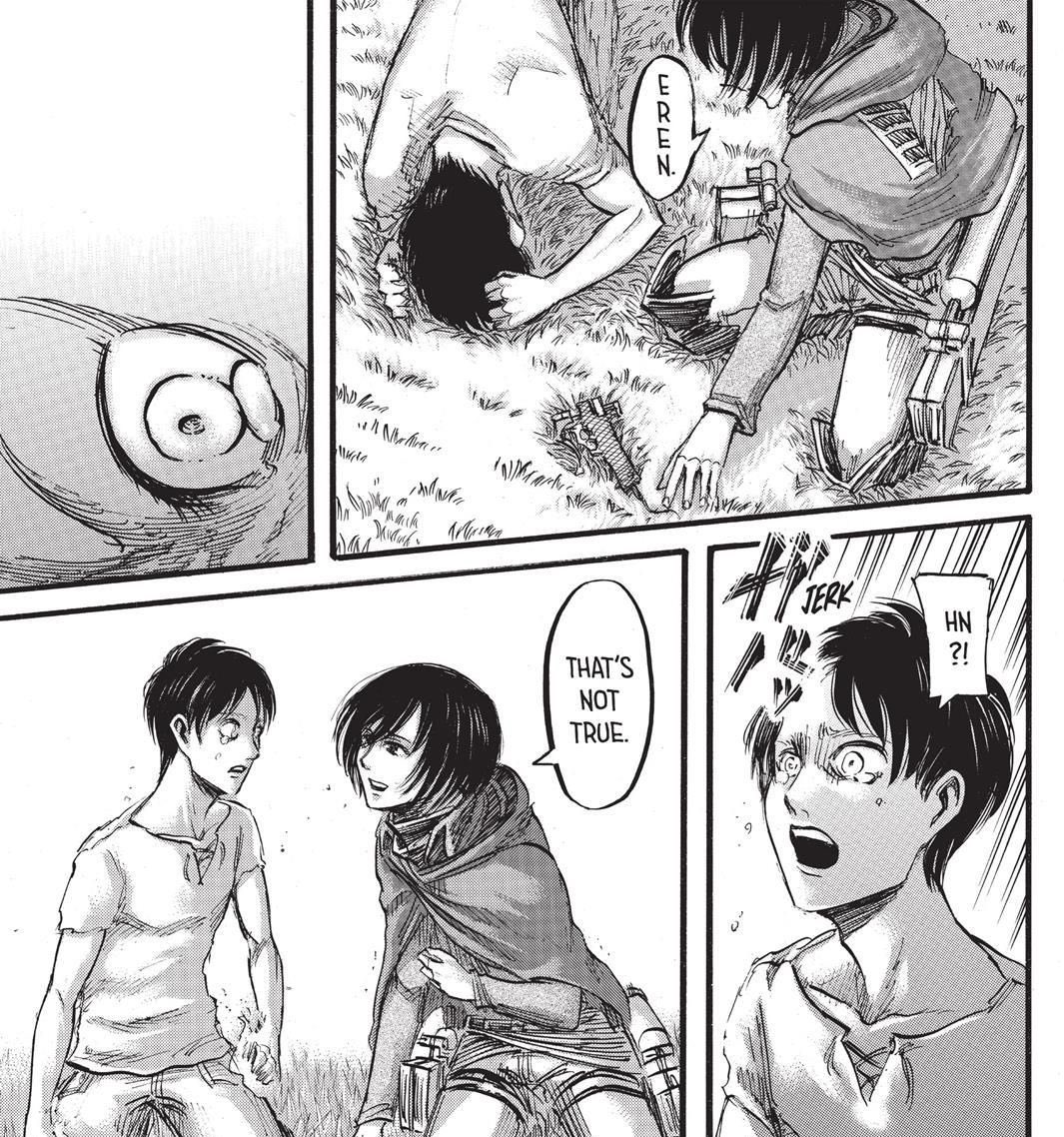 his friends who would never have wanted it.Eren will be in this story a person loyal to the end of his promises, which he will have respected. He never asked to be admired. Throughout work, he has always considered himself weak,even if according to others,this was not the case
