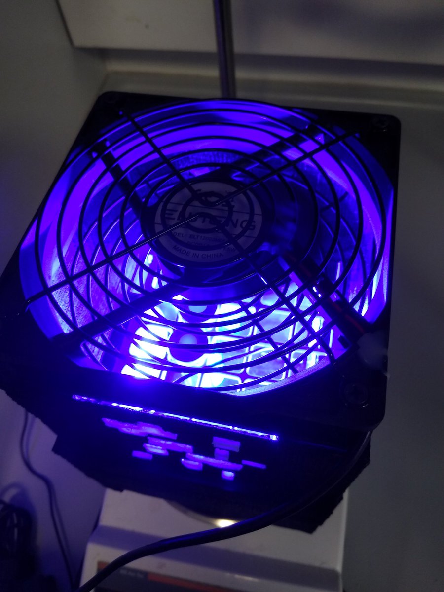 Excited to try for the first time our new 3D printed photoreactor with a Kessil lamp :) #photoredox #organicchemistry