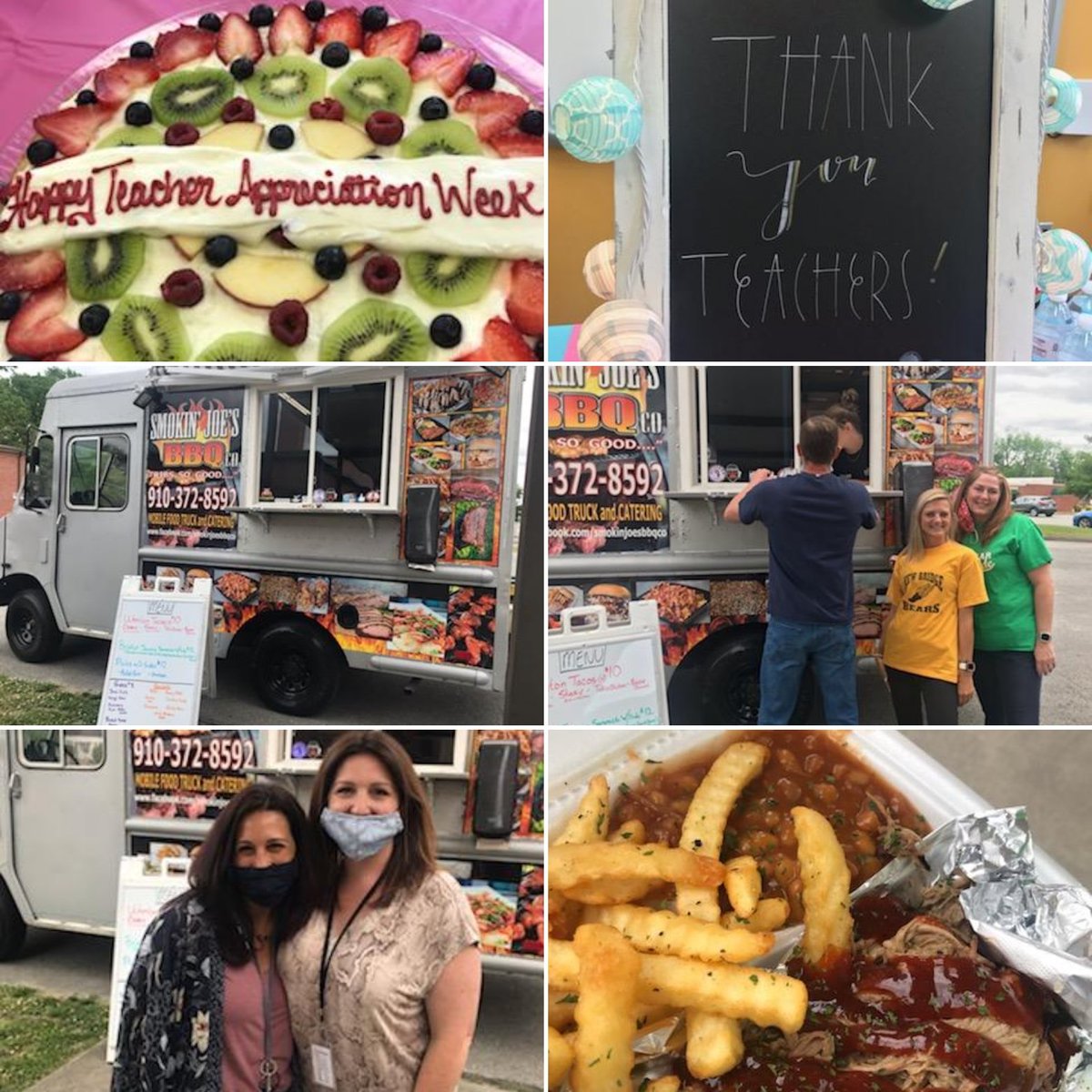 Teacher Appreciation <a href="/NewBridgeBears/">New Bridge Middle</a> is DELICIOUS! Thank you PRO and Smoking Joe's BBQ for the DELICIOUS lunch! ❤️