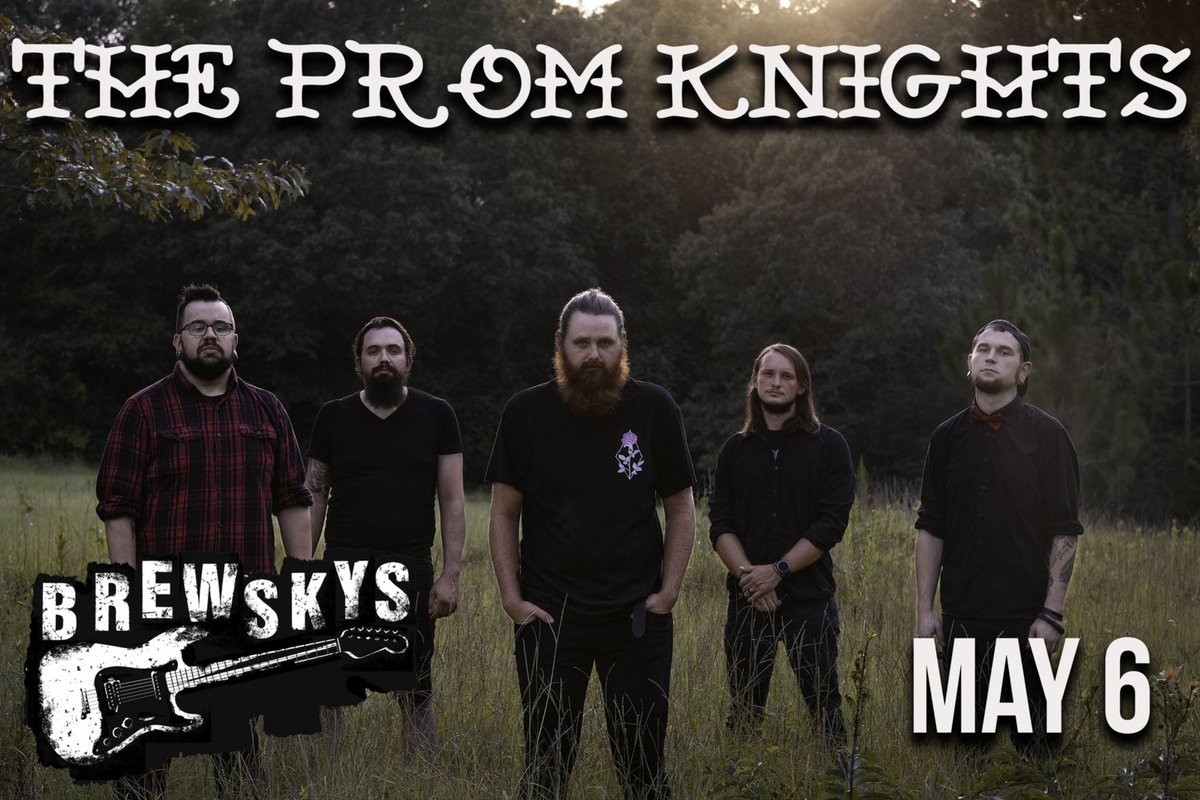 BrewskysHatti's tweet photo. The Prom Knights on stage tonight for a Graduation Show!!! Your Pop Punk favorites will start at 11!! 
Brewskys Bingo starts at 9, with 10 rounds, including Free Cover for the Fall Semester!! Like our post and tag a friend for a chance at Free Cover tonight!!! https://t.co/dTlG9di1xp
