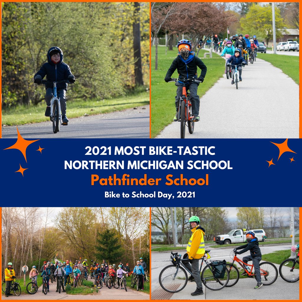 We did it! We were the Most Bike-Tastic Northern Michigan School! Thank you <a href="/elgruponorte/">Norte</a>! 🚲 🚲