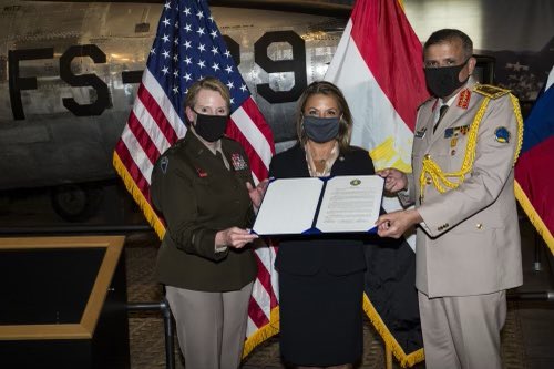 #TBT Last year I signed a proclamation w/ @Txsecofstate and MG  Moussa honoring the new state partnership program between Texas and Egypt. Engaging with partner militaries increases our capabilities and gives us new perspectives.  @CENTCOM @USEmbassyCairo @USNationalGuard