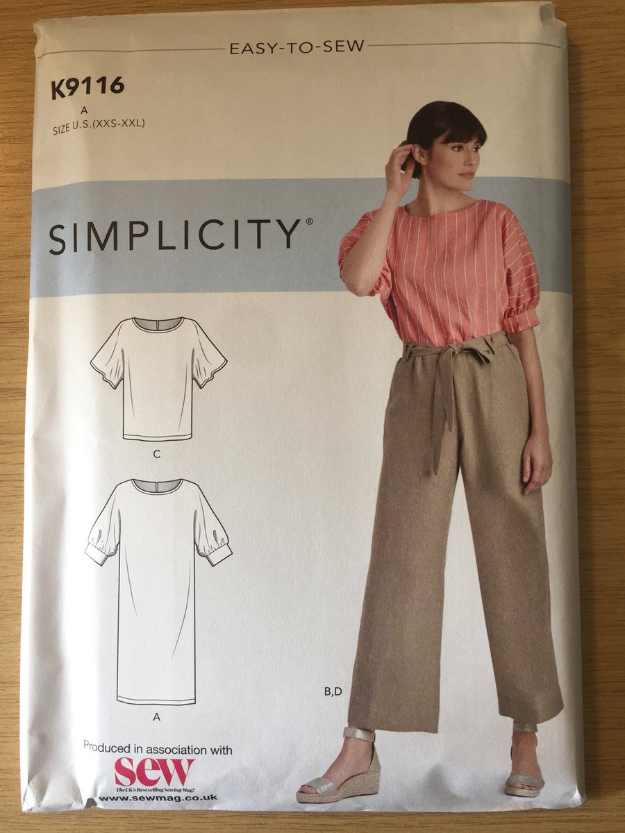 WatsonsVintage's tweet photo. A FABULOUS Summer Sewing Pattern In my #etsyshop: NEW Uncut 2020 Simplicity ' Easy-To-Sew' Sewing Pattern K9116 for Misses' Dress, Tops with Sleeve Variations and Pants & Tie Belt Sizes 4-26 https://t.co/9S0hRIPhSH #Simplicity #EasySew #LadiesSeparatesPattern #MultiSize #Summer https://t.co/yWSTmfXU1K