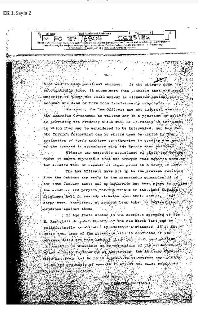 ITC party executives, who decided to deportation Armenians, were tried in Malta.British chief prosecutor Woods decision:“No documents that can prove the Armenian genocide” #Armenia #1915ArmenianLies #ArmenianGenocide fake