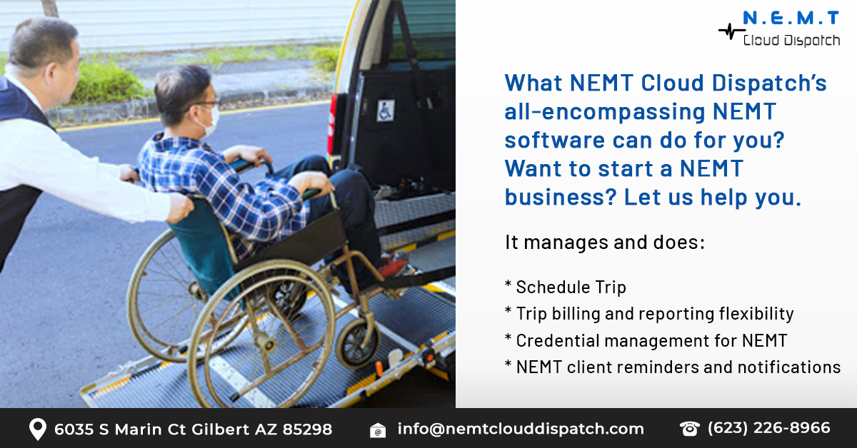 cloud_nemt's tweet image. Want to start NEMT Business? Let us help you.
Call Us for a Free Demo: 623-226-8966
Visit Our Website: nemtclouddispatch.com
#nemt #nemtclouddispatch #clouddispatch #nemtbusiness #nemtsoftware #nemtsoftware