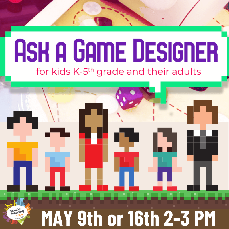 Heather Mallak (@digisalad) on Twitter photo The more the merrier! 2 opps for youth + their adults to enjoy together a playful, one-hour deep dive into all things games w/ @ludoliminal May 9th + 16th, 2-3pm. <a href="/RemakeDays/">Remake Learning Days</a> Register remakelearningdays.org/find-events/?f… The more the merrier! 2 opps for youth + their adults to enjoy together a playful, one-hour deep dive into all things games w/ @ludoliminal May 9th + 16th, 2-3pm. <a href="/RemakeDays/">Remake Learning Days</a> Register remakelearningdays.org/find-events/?f…