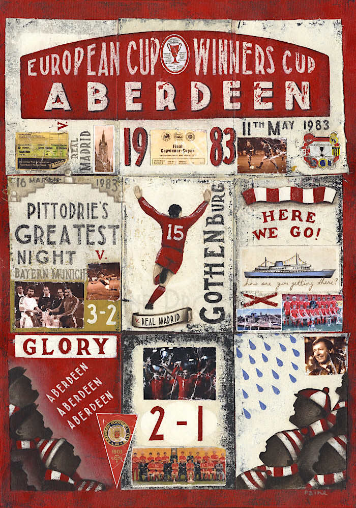 And a few more old & new Aberdeen FC pieces ... these look back at 1983  #StandFree