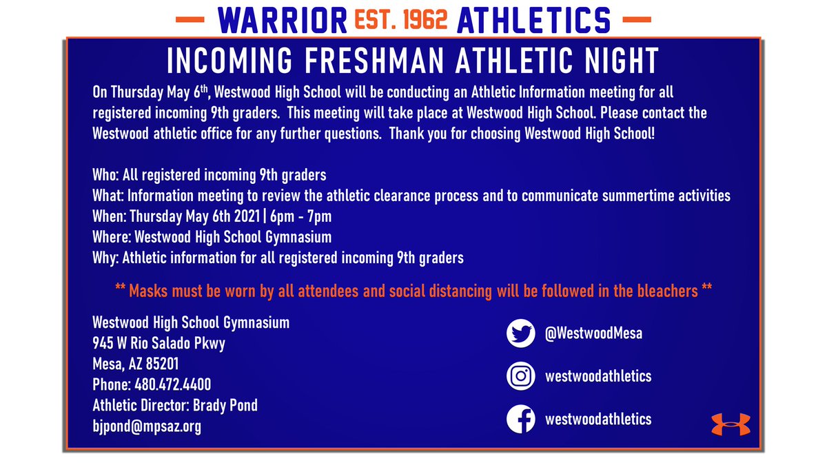 WWGirlsVB's tweet photo. We're excited to meet all the Incoming Freshman tonight. Stop by to meet the coach and pick up information on our summer activities. War Eagle!
#WWVB #FreshmanNight https://t.co/2s2VXkSOVV