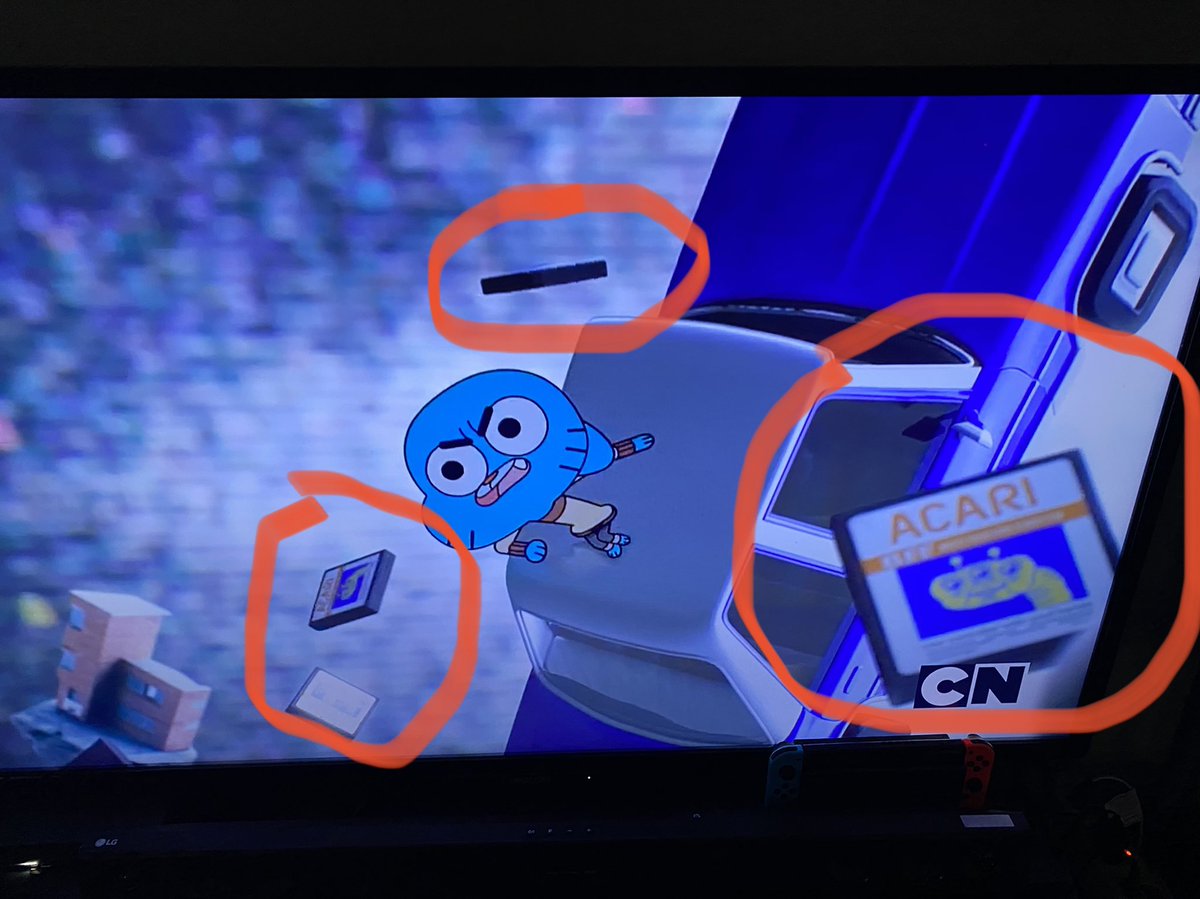 flenidalap's tweet photo. “The Amazing World of Gumball” referenced the old ET Atari game that they buried in the desert lol. #games #ET #ETAtariGame #ETAtari #TheAmazingWorldOfGumball #Atari #cartoonnetwork https://t.co/JZ8roumKlO