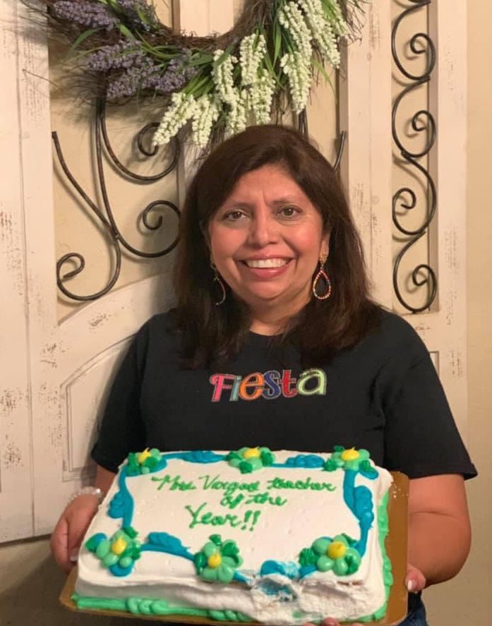 The SAISD ECE Department would like to congratulate Teacher of the Year, Sandra Vargas, PreK teacher at Baskin Elementary. We celebrate you!